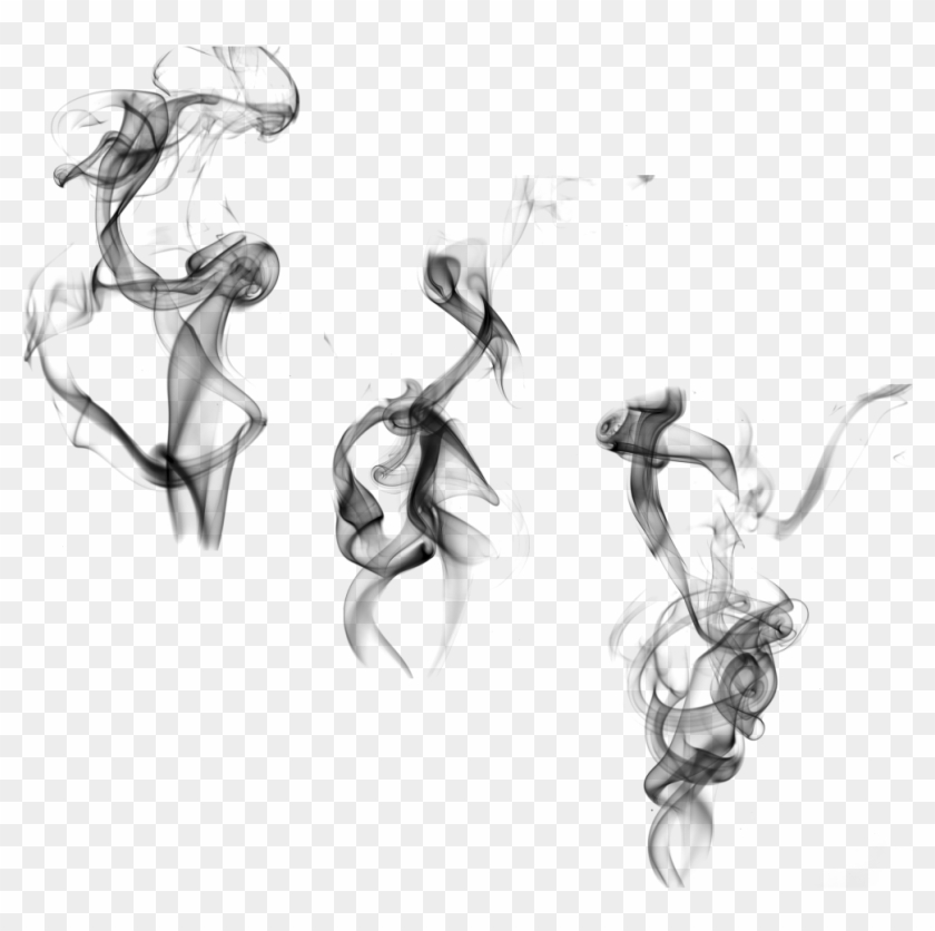 Black Smoke Effect Material - Black #1073803