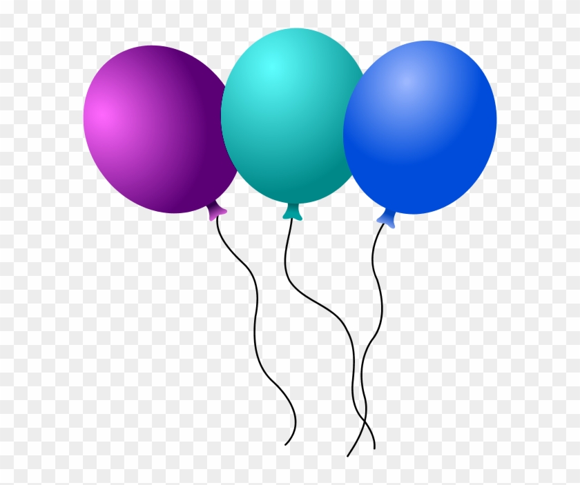 Colored Balloons Vector Clip Art - Balloons Clip Art #1073829