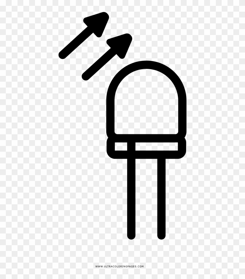 Diode Led Coloring Page - Led Dibujo Para Colorear #1073868