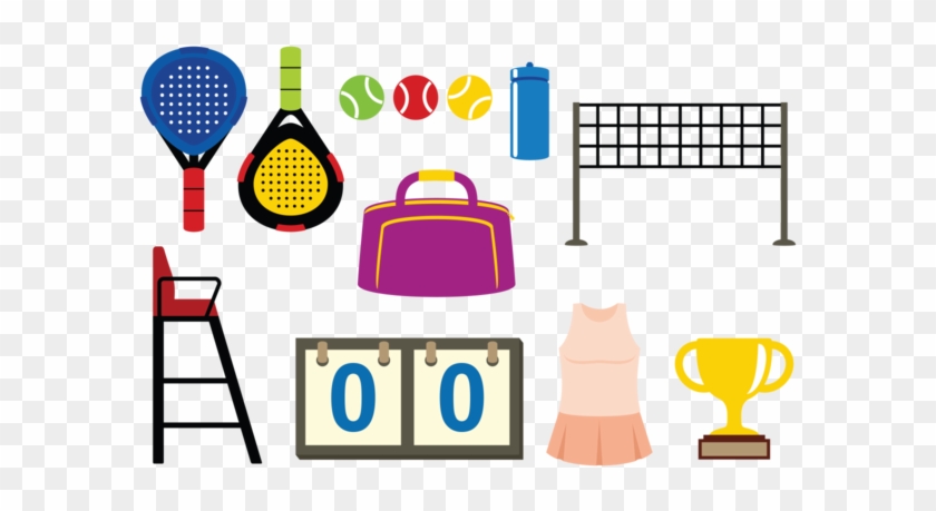 Padel Tennis Icons Vector - Padel Icons #1074097