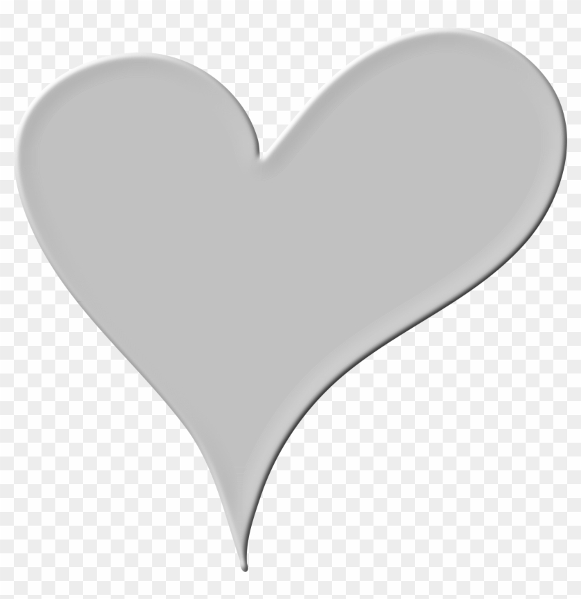 White Floral Wedding Heart On Grey Background Royalty - Portable Network Graphics #1074126