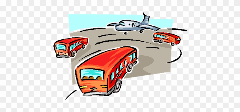 Thanks To This Service There Is No Last-minute Running - Airport Shuttle Cartoon #1074210