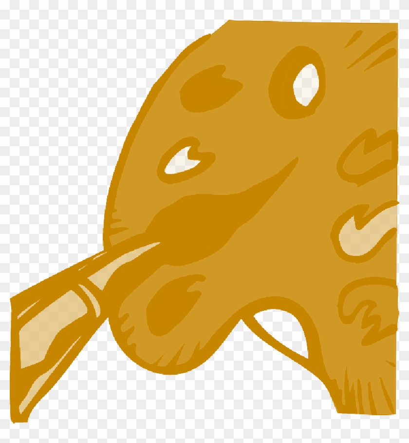 Paintbrush, Brush, Art, Paint, Painting, Palette - Painting Clip Art #1074403