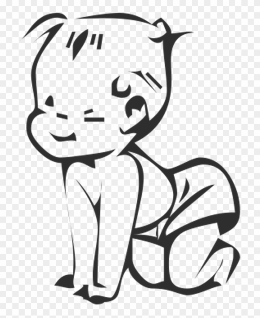 "lead And Its Insidious Effects" - Baby Clipart Black And White #1074518