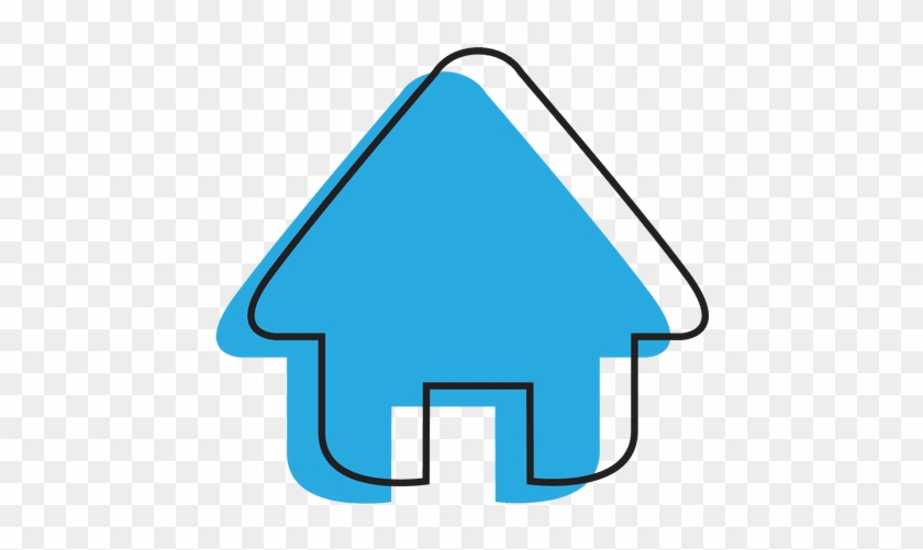 Free Buildings Icons - Blue House Icon Png #1075240