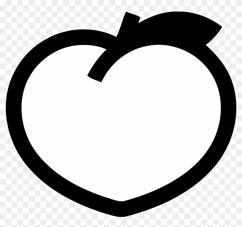 Peach Logo Black And White - Peach Logo Black And White #1075840