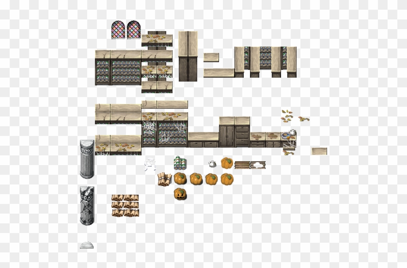 Fabulous Office Furniture Top View Png 8 On Rustic - Kitchen Furniture Top View Png #1076157