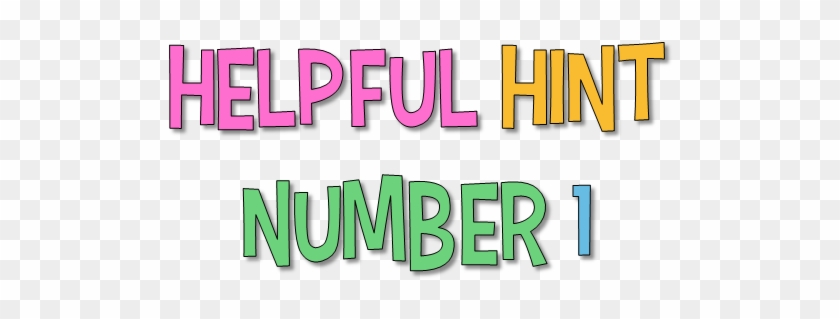 Notice Clipart Hint - Graphic Design #1076457