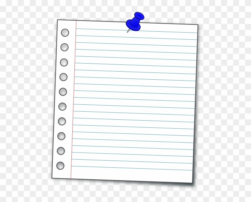 Notebook Paper Clip Art At Clipartner - Notebook Paper Png #1076728