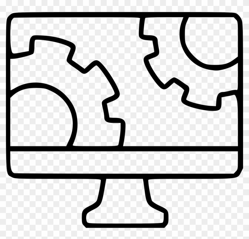 Monitor Gears Software Settings Repair Mac Setup Bios - Compu Con Engranaje Dibujo #1076917