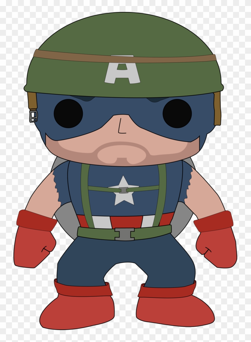 Vietnam Captain America Funko Pop By Nickgonzales7 - Funko Vector #1076938