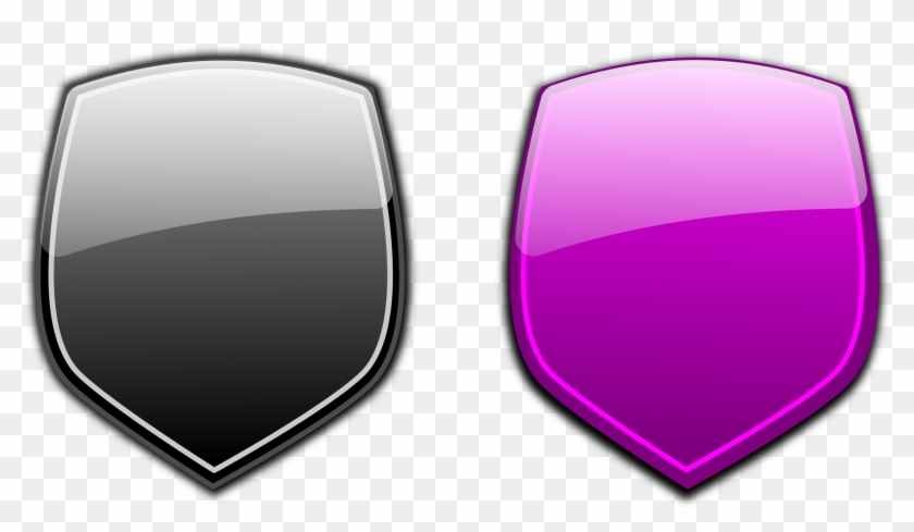 Shield Clipart Glossy - Glossy Shield Vector #1077282