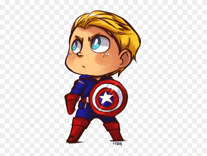 Captain America By Kiirusama - Captain America Drawing Cute #1077510