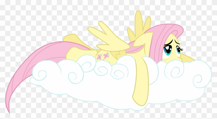 Vector By Regolithx Tired Fluttershy - Tristes De My Little Pony #1077552