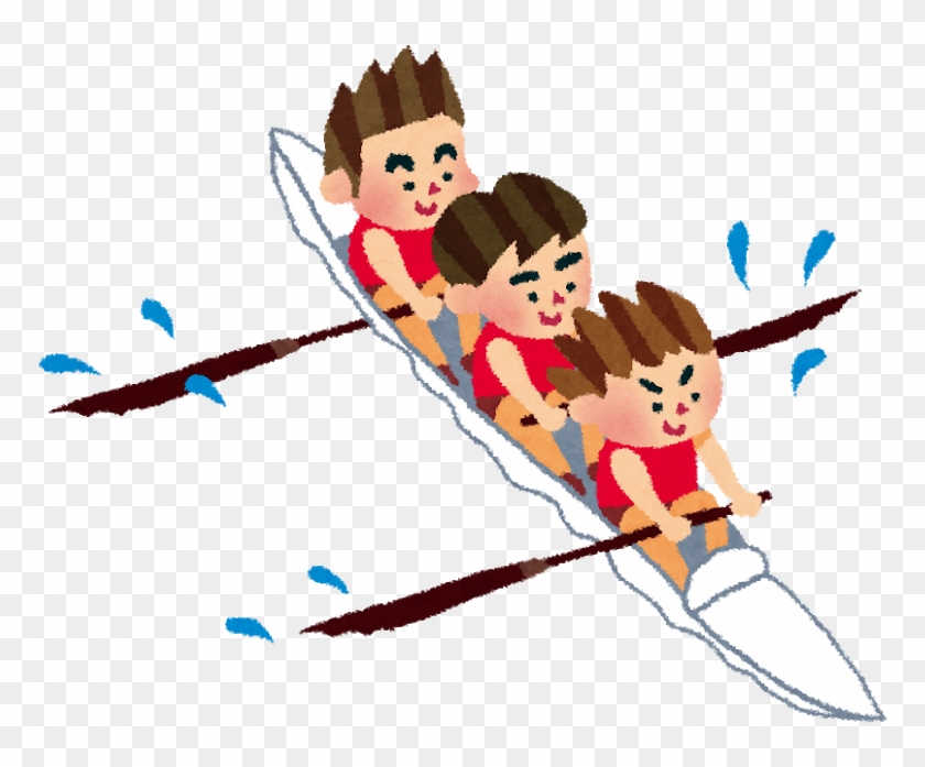 Rowing Club Boat クラブ活動 - フリー イラスト ボート 競技 #1077636