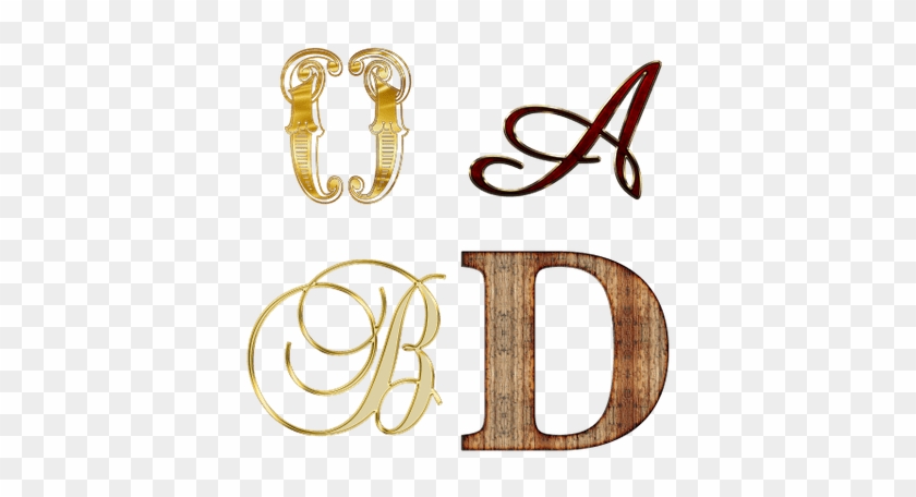 Alphabet - Alphabet - Art - Gold Letter B Png #1077819