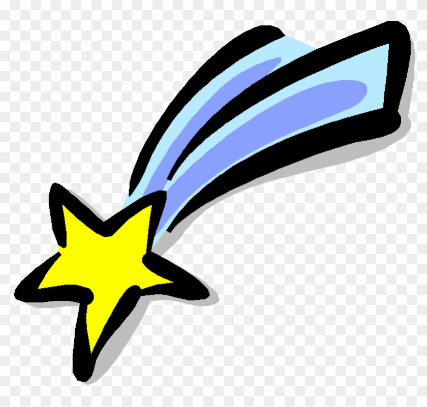 Shooting Star Clipart Space Drawing - Falling Star Clip Art #1077986