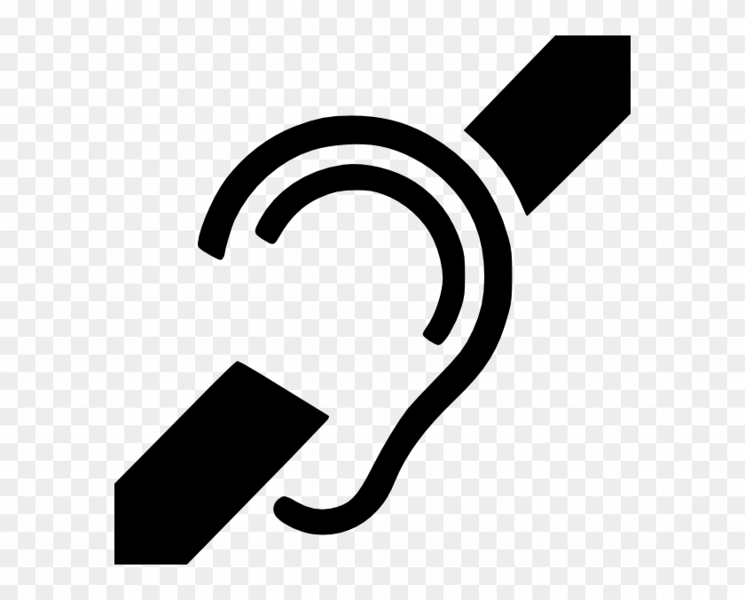 Free Vector Deaf Symbol Clip Art - Deaf Logo #1078390