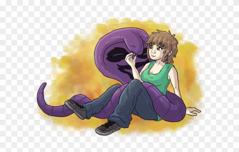 [art Trade] Snakes Give Great Hugs By Krisantyne - Snake Hug #1078743