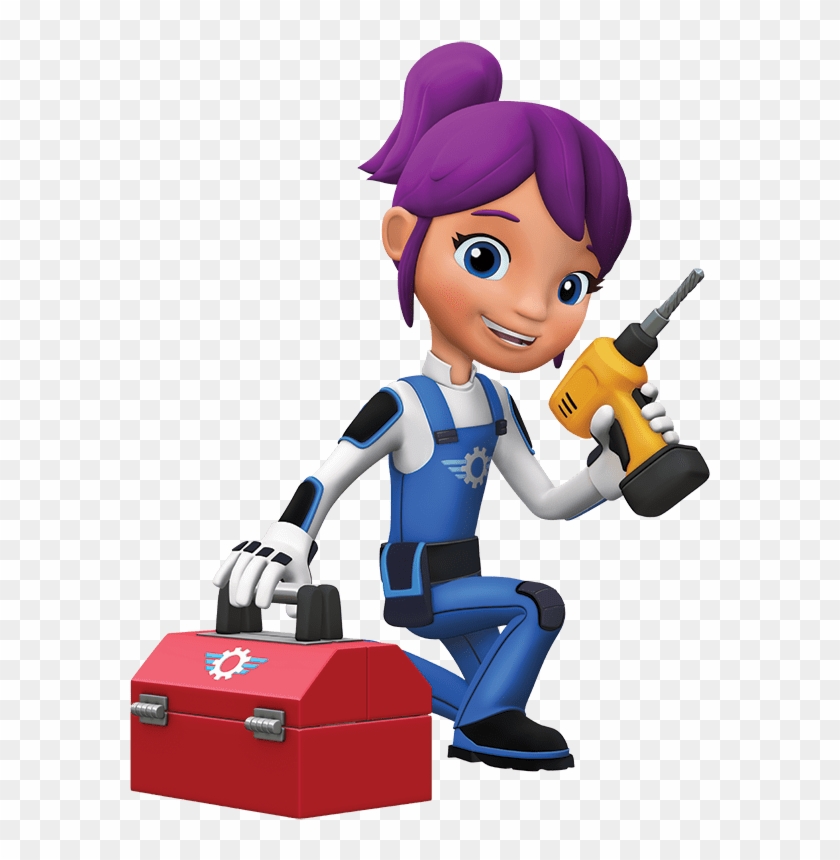 Blaze And The Monster Machines Gabby With Toolbox Transparent - Gabby Blaze And The Monster #1079422