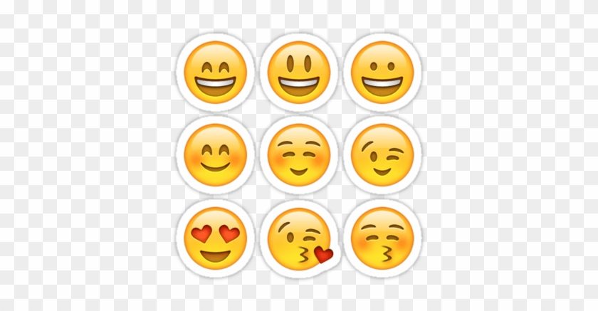 Emoji Stickers - Emoji Edible Cupcake Toppers - Stand-up Wafer Cake #1079881