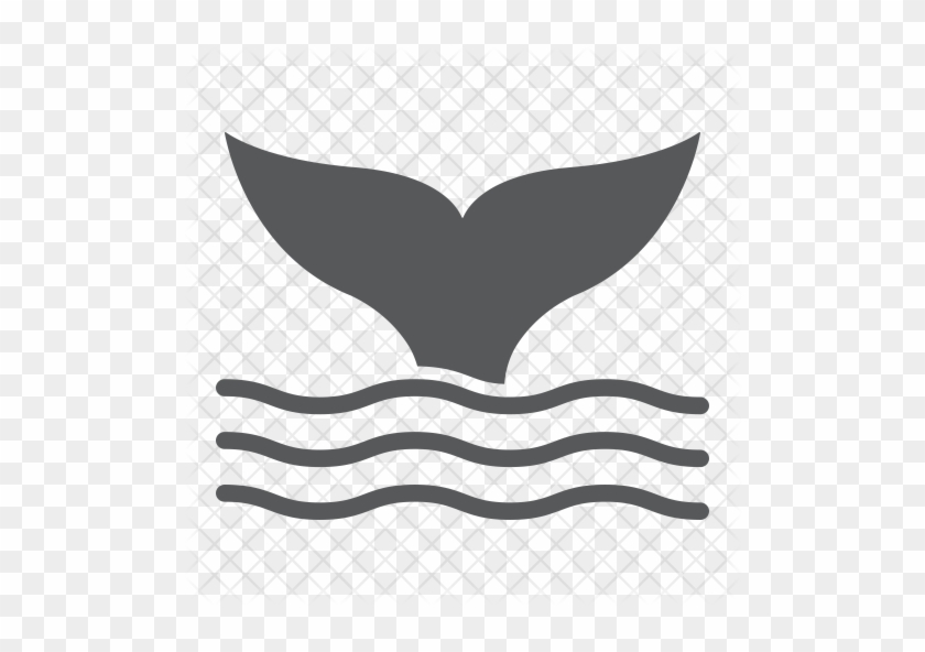 Whale Tail Icon - Vector Graphics #1080034
