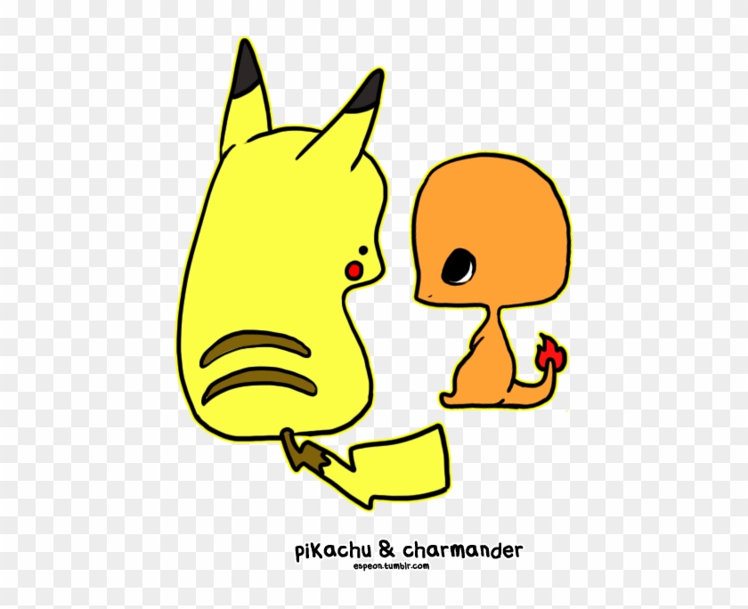 Pikachu And Charmander By Unversed - Cute Charmander And Pikachu #1080236