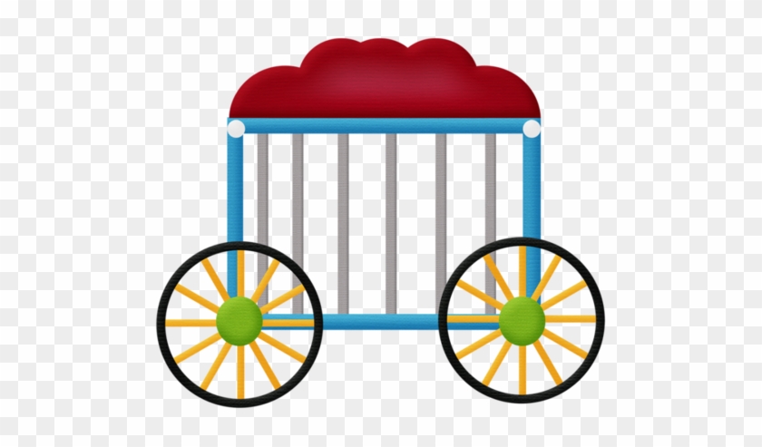 Aw Circus Train Back 1 - Circus Animal Cage Clip Art #1080337