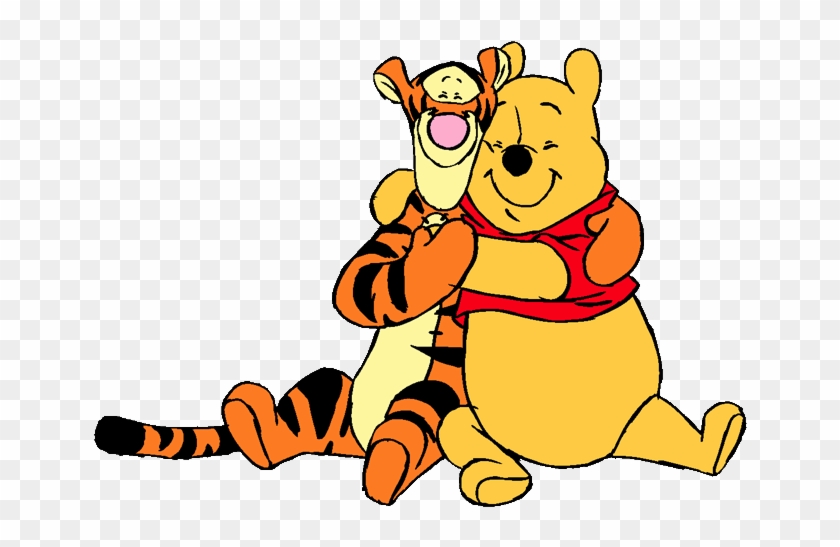 Hug Clipart Baby Winnie The Pooh Friend - Winnie The Pooh And Tigger #1080519
