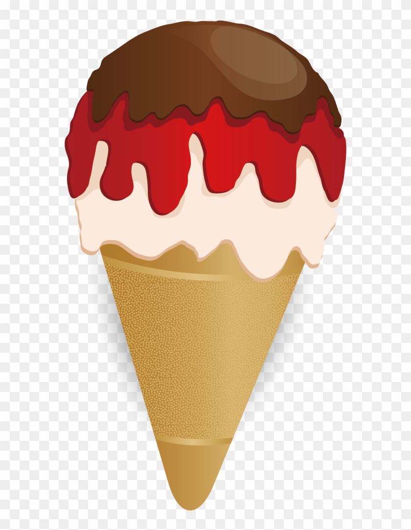 Ice Cream Coreldraw Cdr Candy - Ice Cream Cone #1080955