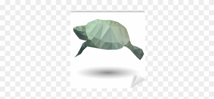 Abstract Illustration Of Sea Turtle In Origami Style - Sea Turtle #1081060
