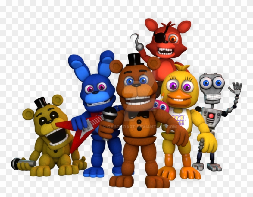 By Gabocoart - Fnaf World Fnaf 1 Characters #1081598