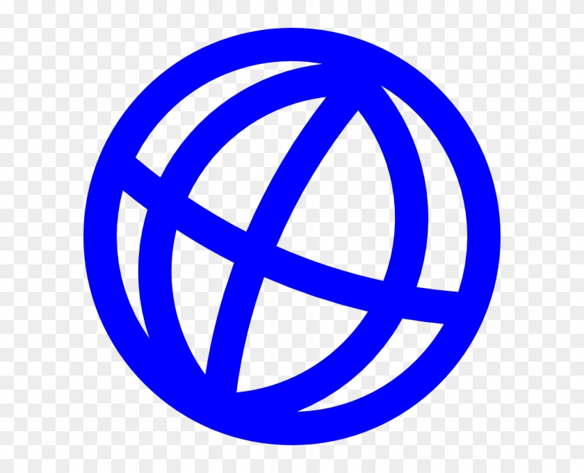 Dark Blue Globe Svg Clip Arts 600 X 600 Px - Dark Blue Web Icon Png #1082157