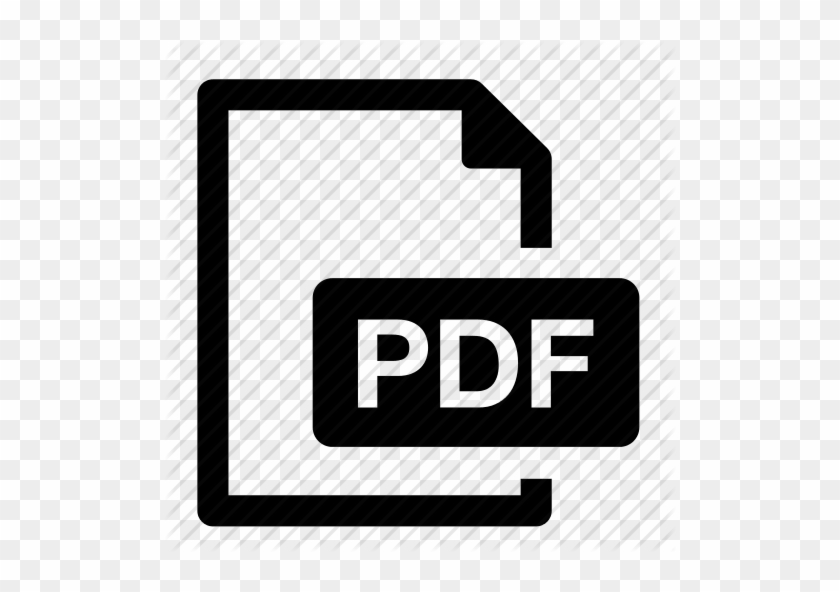 Pdf Icon Black And White #1082590