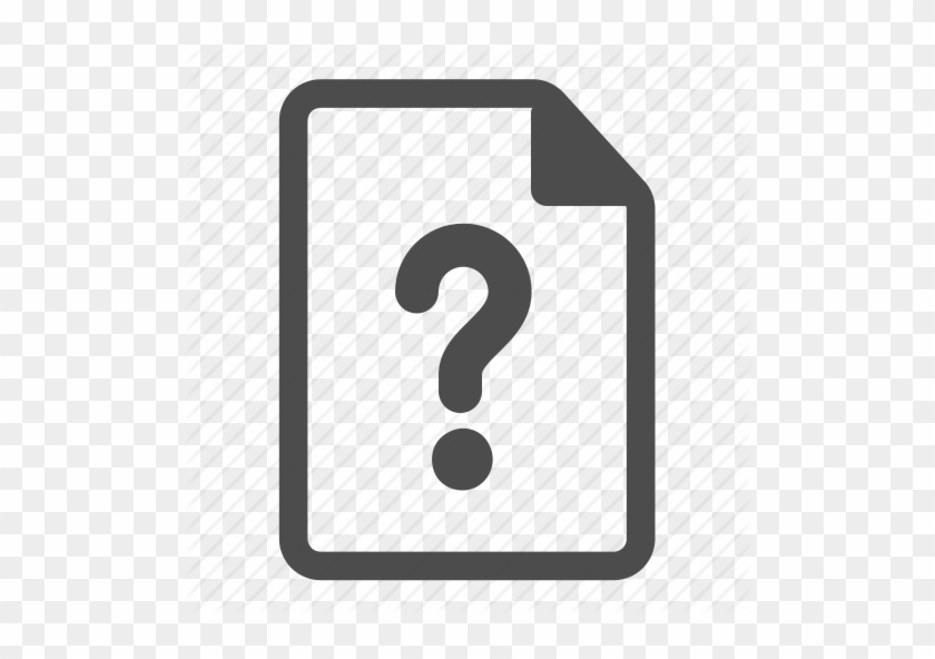 Document Question Mark Clipart - File With Question Mark #1082601