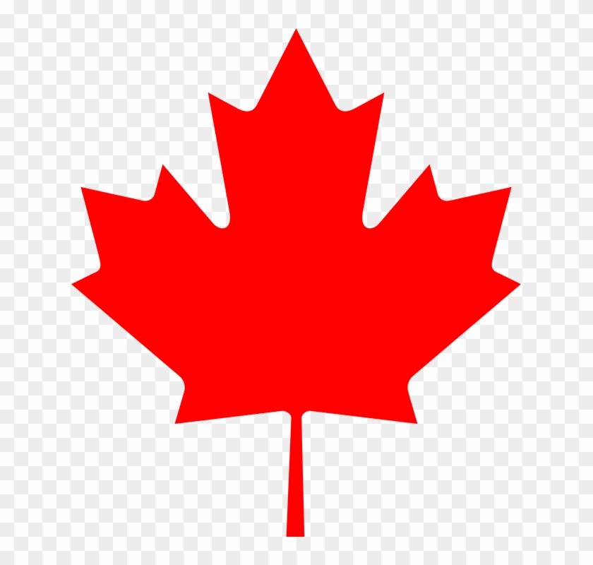 Leaf Clipart Canadian - Canada Flag Maple Leaf #1082993
