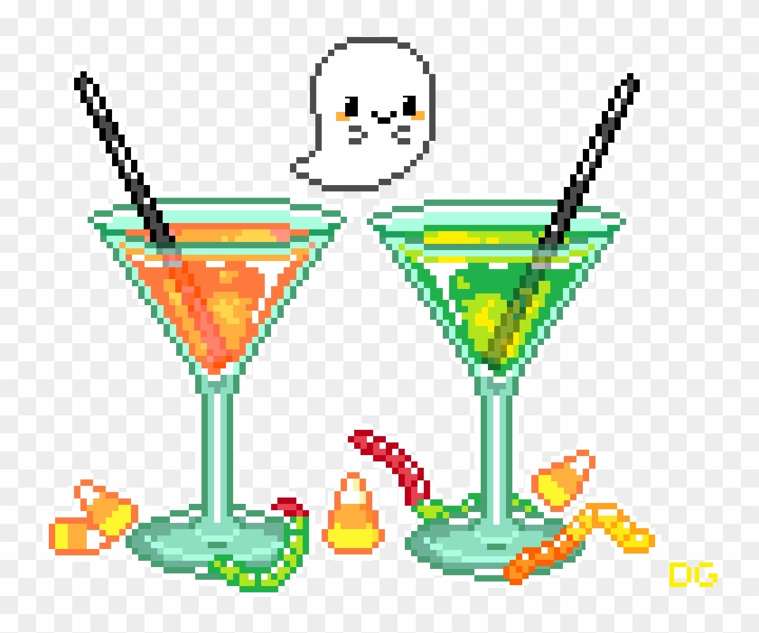 Pixel Halloween Candies Drink Ghost Cute Gif Deergodd - Pixel Halloween Candies Drink Ghost Cute Gif Deergodd #1083397