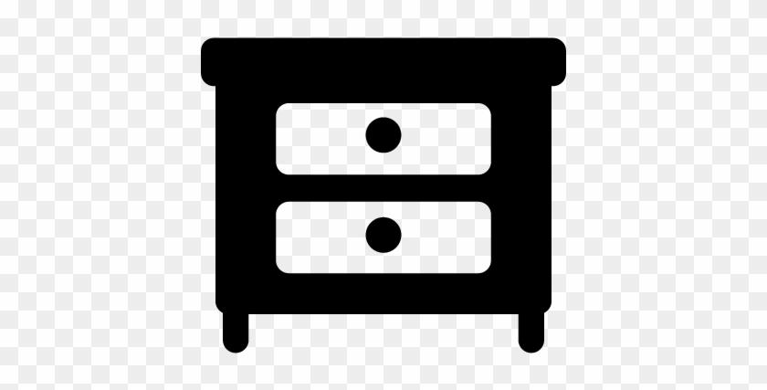 Nightstand Vector - Mesa De Noche Icono #1083446
