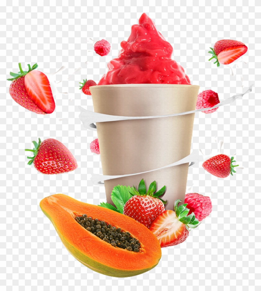 Helado De Fresa Jugo De Batido Batido - Helado De Fresa Jugo De Batido Batido #1084767