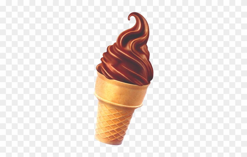 Chocolate Ice Cream Ice Cream Cone Sundae - Soft Serve Ice Creams #1084788
