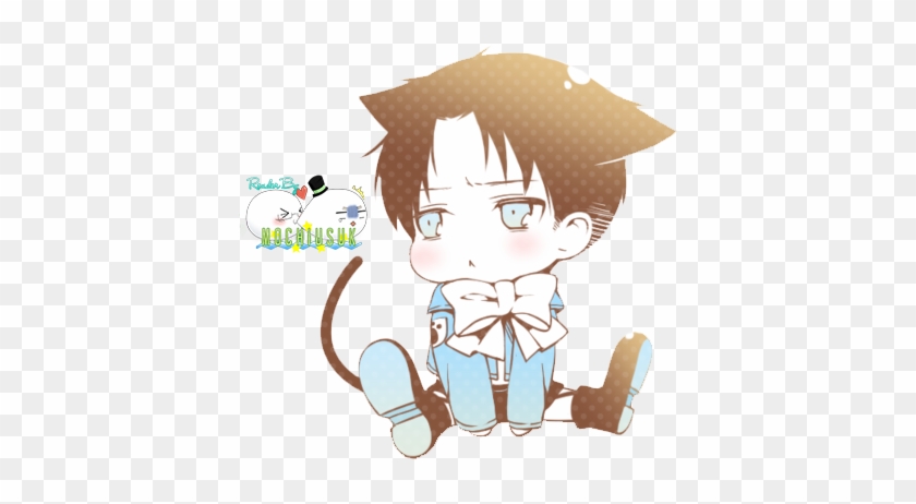 Fc07 - Deviantart - Net/fs71/f/201 - Levi Attack On Titan Chibi Cat #1085290