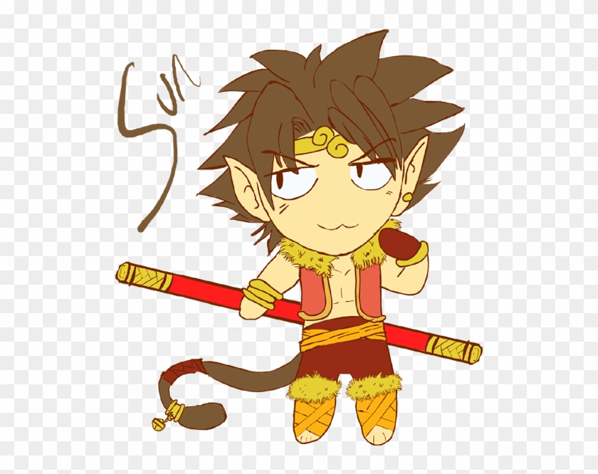 Chibi Sun Wukong Drawing Art Anime - Wukong Chibi Png #1085301
