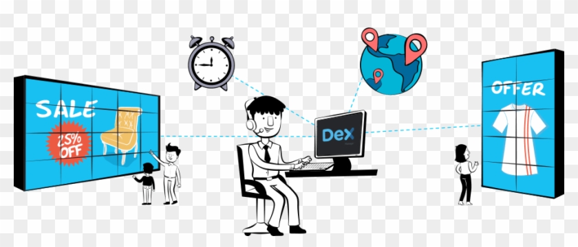 Videowalls Illustration - Illustration #1086058