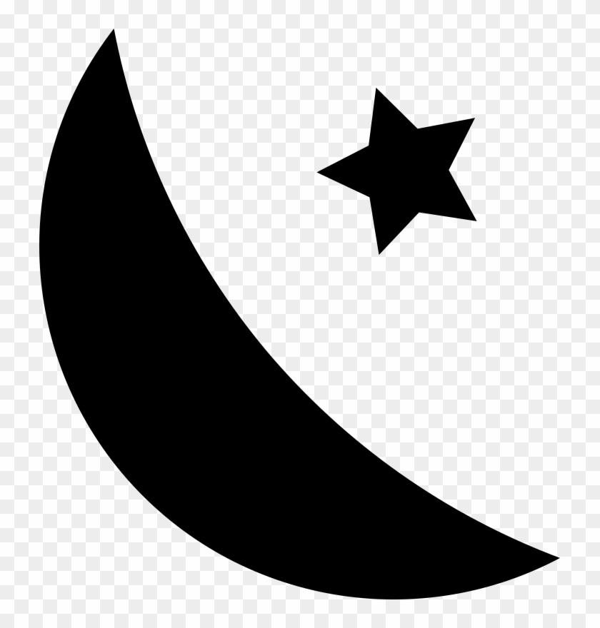Medium Image - Crescent Moon And Stars Cliparts #1087005