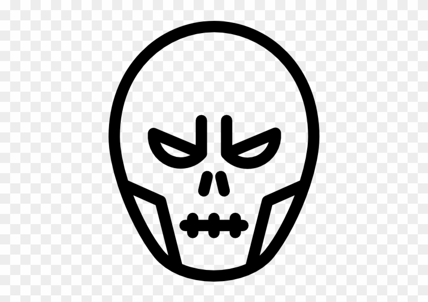Red Skull Free Icon - Deathstroke Logo Black And White #1087198