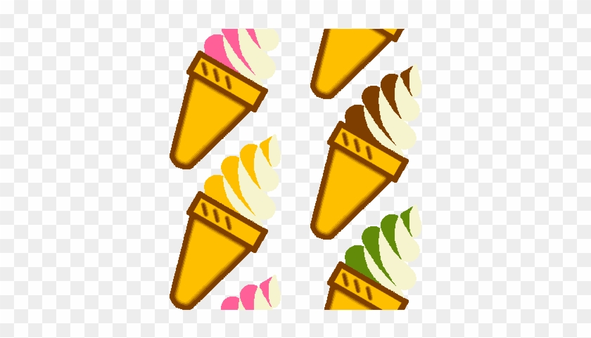 Soft Serve Creemee Soft Ice Cream / Original Background - ソフト クリーム イラスト 無料 #1087576
