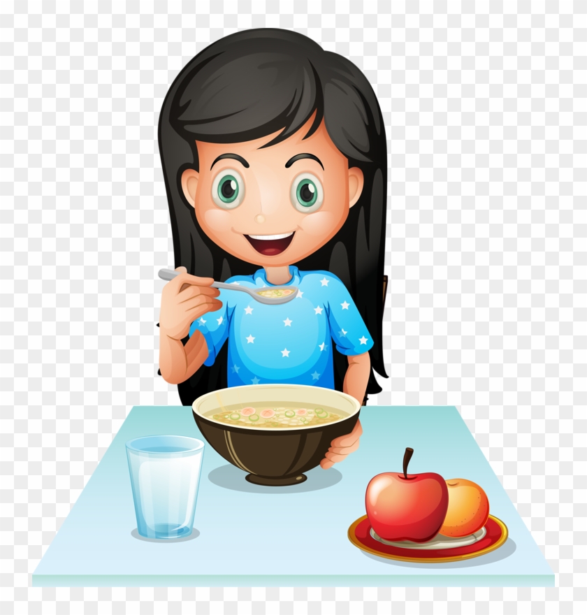 Breakfast Cereal Eating Fast Food Clip Art - Eating Cereal Clipart #1088214