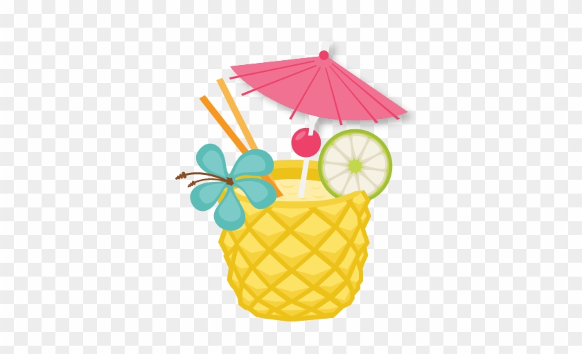 Pineapple Drink Svg Scrapbook Cut File Cute Clipart - Scalable Vector Graphics #1088455