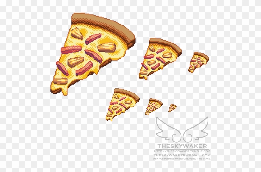 Pixel Art Food Pizza Pineapple On Pizza Commissions - Biscuit #1088457