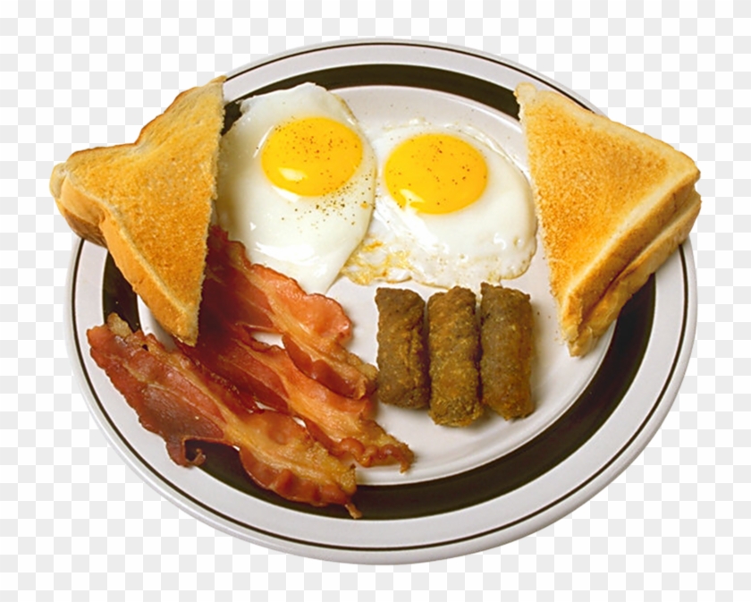 Clipart Of A Retro Breakfast Plate With An Egg, Bacon - Bacon And Egg Breakfast #1089022